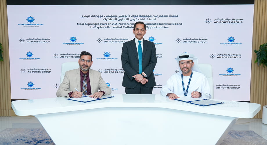 AD Ports Group Signs Strategic MoUs with Gujarat Maritime Board and RITES Limited to Propel Global Trade and Infrastructure Development in India